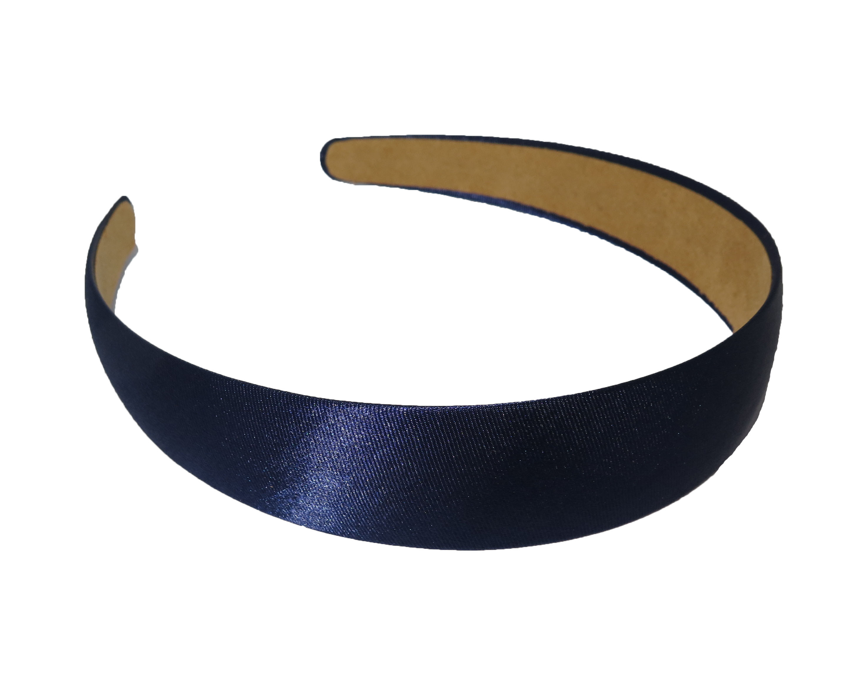 Satin Hair Band Navy Blue Sch HB
