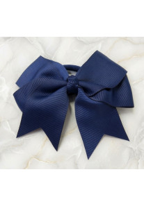Navy Blue Large Grosgrain Bow 