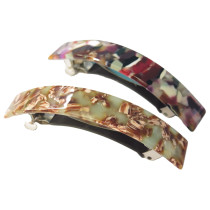 Acetate Barrette Curved 8.5cm