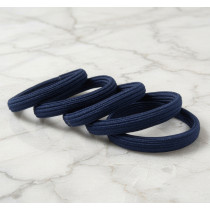 Navy Blue Strong Hair Tie - Pack of 5 