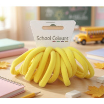 Yellow Soft Hair Tie - Pack of 12