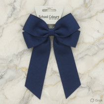 Navy Blue Cheer Bow