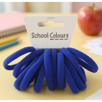 Royal Blue Soft Hair Tie - Pack of 12