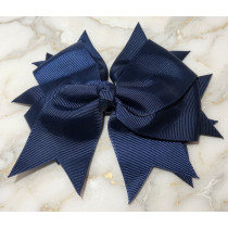 Navy Blue Bow Clip  - XL 