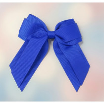 Royal Blue Mini Cheer Bow Clip