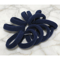 Navy Blue Mini Soft Hair Tie - Pack of 18  