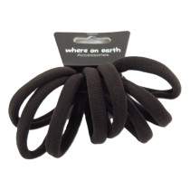 Firm Hair Ties Med Brown