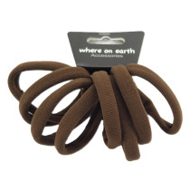Firm Hair Ties Med Mid Brown