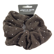 Knitted Polka Dot Scrunchies