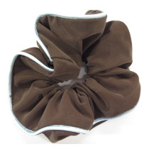 Blue Piping Scrunchies