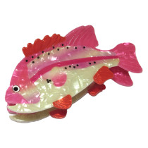 Color Pop Dotted Fish Claw