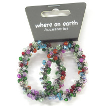 Rainbow Crystal Scrunchies