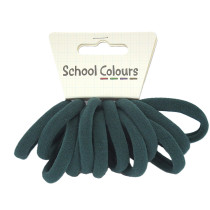 Green Soft Hair Tie - Pack of 12