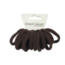 Brown Soft Hair Tie - Pack of 12