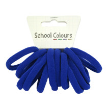 Royal Blue Soft Hair Tie - Pack of 12
