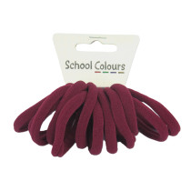 Maroon Soft Hair Tie - Pack of 12