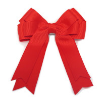 Red Double Tail Bow Clip