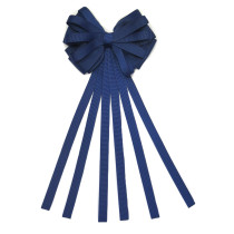 Navy Blue Swifty Streamer Bow Clip