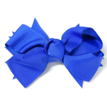 Spiky Bow Clip Royal Blue