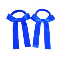 Royal Blue Satin Pony Bows - Pack of 2 
